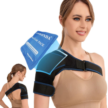 Shoulder Brace Sling Immobilizer and Compression Sleeve,Rotator Cuff Injury Supports for AC Joint Pain Relief,Arm