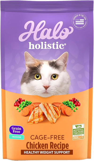 Holistic Indoor Dry Cat Food, Cage-Free Chicken Recipe, 3 lb