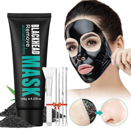 Peel Off Face Mask Blackhead Whiteheads Remover Masks Activated Charcoal Black Mask Purifying Peeling Facial Mask for
