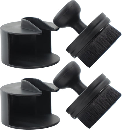Tire Shine Applicator Brush for Car Detailing, with Stand, 2 Pack | Automotive Tire Dressing Applicator Brush