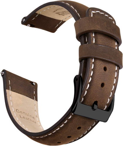 Christmas Gift Quick Release Leather Watch Bands Genuine Watch Straps for Men Women Top Grain Leather Watch Strap