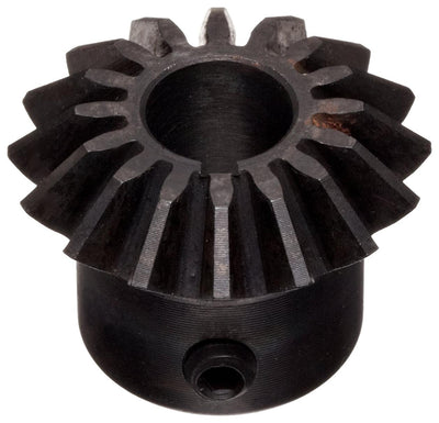 Martin HM824B Miter Gear, 20° Pressure Angle, High Carbon Steel, Inch, 0.640" Face, 1 1/4" Bore Diameter, 3" Pitch Diameter, 3.18" Outer Diameter, 24 Teeth