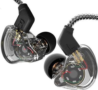 CCZ Melody in Ear Monitor, Dynamic Hybrid Dual Driver in Ear Earphones 1BA+1DD HiFi Wired Headphones Musicians IEM