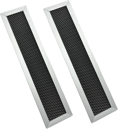 (2 PACK) Compatible GE WB02X10943 WB02X35607 Charcoal Carbon Microwave Filters.2-1/2" X 11" X 3/8"