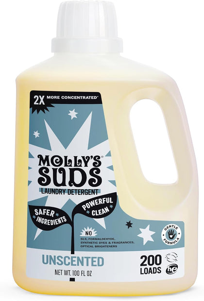 Liquid Laundry Detergent | Clean Laundry Detergent Soap for Sensitive Skin | 2x Concentrated, High Efficiency (HE)