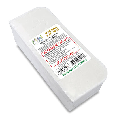 Goat Milk Soap Base - Moisturizing Melt and Pour Glycerin Soap Base for Crafting and Soap Making, Easy to Cut - 5 Pound