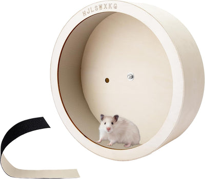 12 inch Wall Mount Wooden Hamster Wheel,Removable Washable Track
