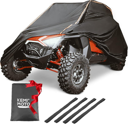 420D UTV Cover 2 Seater Heavy Duty Compatible with Polaris RZR General, Can Am Maverick, Talon, Teryx4, CFMOTO ZForce