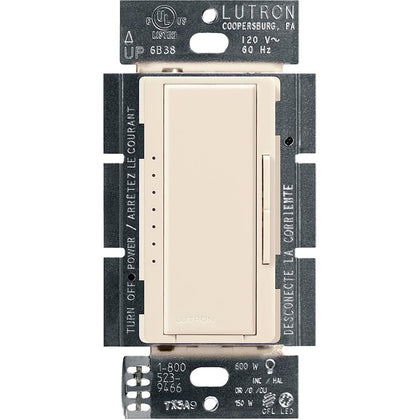 Lutron Maestro LED+ Dimmer Switch, Tap Dimmer, Single Pole/3-way