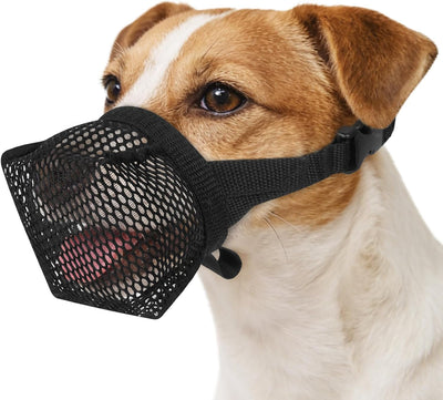 Mesh Dog Muzzle for Small Medium Dogs to Prevent Scavenging Biting