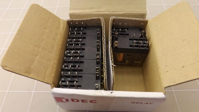 IDEC RJ2S-C-A120 120 VAC Coil Voltage, 2 Poles DPDT, 50/60 HZ, Plain Style, Plug in Terminal, RJ Series, Slim Power Relay