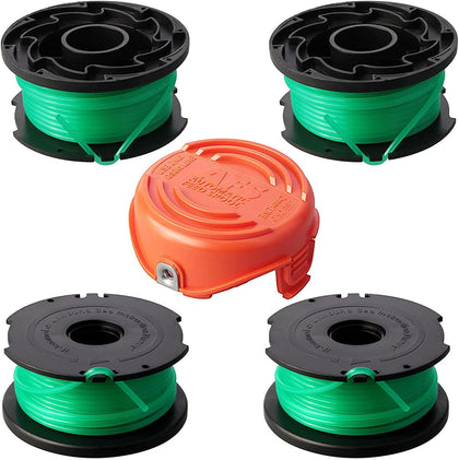 SF-080 Trimmer Replacement Spools Compatible with Black Decker SF-080-BKP GH3000 GH3000R LST540 LST540B Weed Eater