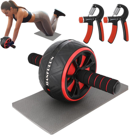 Ab Roller Wheel, Ab Workout Equipment for Abdominal & Core Strength Training, Home Gym Fitness Exercise Wheels for
