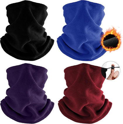 Winter Neck Warmer Gaiter: Windproof Fleece Face Mask Multi Pack | Breathable Ski Mask for Men Women Balaclava Scarf
