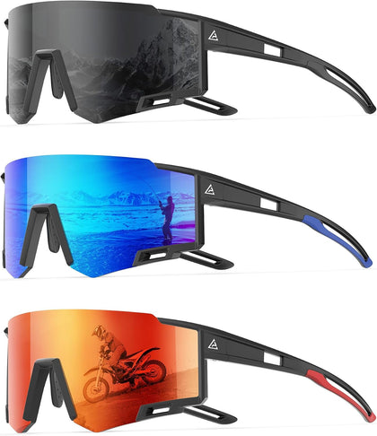 Sports Sunglasses-Men Polarized-Mens-Sunglasses Women: Running Sun Glasses with UV400 for Fishing Cycling