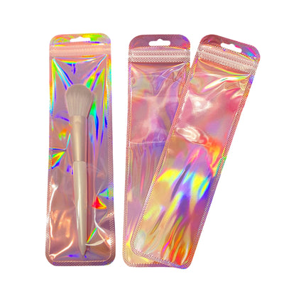 100 Pcs 2..6x9.4 inch Resealable Clear Holographic Bags