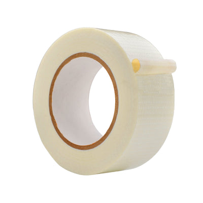 WOD BFST47 Bi-Directional Filament Strapping Tape, 2 inch x 60 yds. Fiberglass Reinforced Packaging Tape, Filaments