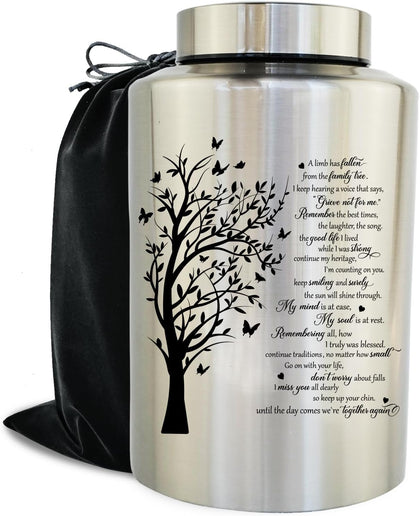 Large Cremation Urns for Human Ashes, for Adult Female & Male
