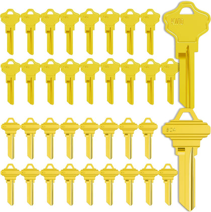 KW10 & SC4 Key Blanks in Premium Quality Brass Assortment | Uncut Copper Key Blanks for Home and Professional Use