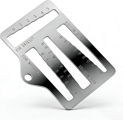 Universal Key Gauge Tool for Kwikset, Weiser, Weslock Locks