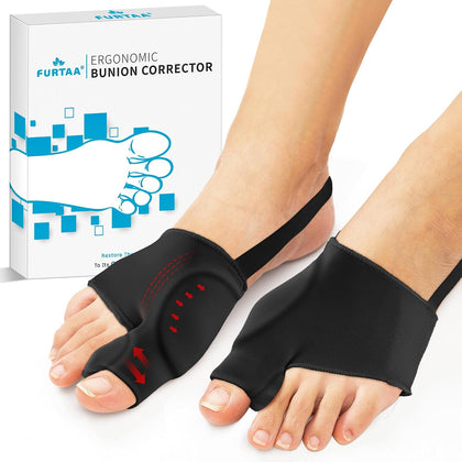 Bunion Sleeves for Women and Men, Soft Gel Pads with Heel Straps, 4 Sizes