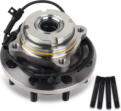 Autoround 515025 4x4 Front Wheel Bearing and Hub Assembly Replacement for 1999-2004 Ford F-250 F-350 F-450 F-550 Super Duty 8 Lug DRW w/ABS