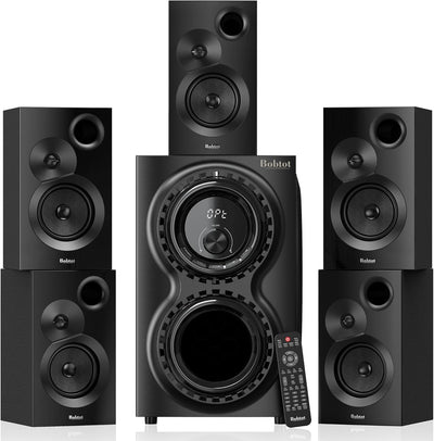 Surround Sound Systems 1400 Watts Peak Power Home Theater Speakers | 12" Subwoofer Strong Bass 5.1 Wired Loud Stereo