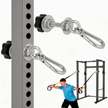 Heavy-Duty Power Rack Attachments, Quick-Install Home Gym Accessories for 2x2, 2x3 & 3x3 Power Racks, Fits 1/2" & 1"