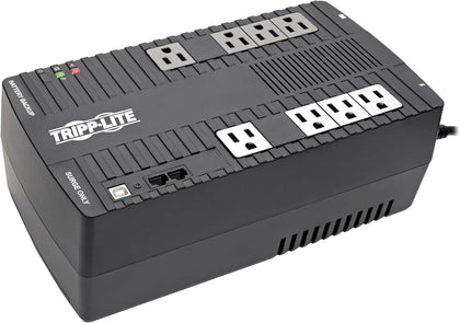 Eaton Tripp Lite AVR550U 550VA UPS 300W Battery Backup Surge Protector AVR | 8 Outlets, Replaceable Battery, 5ft