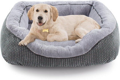 Medium Dog Beds for Medium Dogs Washable, Rectangle Dog Bed Medium Size Dog, Orthopedic Dog Bed, Warming Soft Calming