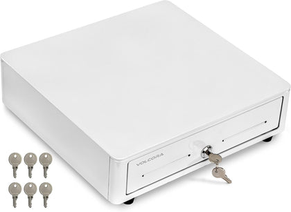 Cash Register Drawer for (POS) Point of Sale System with Round Corner 13", Removable Coin Tray, 4 Bill/5 Coin