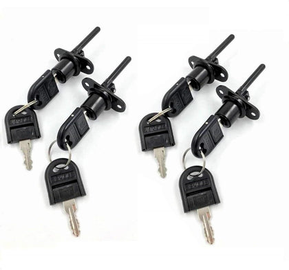 4 Pcs - Zinc Alloy Drawer Lock with Keys File Cabinet Lock Replacement, Desk Locks File Cabinet Lock for Wardrobe