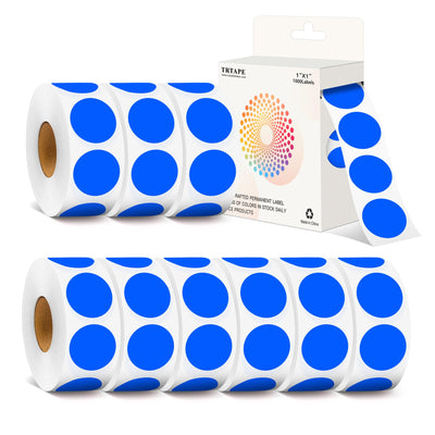 1 Inch Round Sticker Dot Stickers, 10000 Dot Labels in Dispenser Box