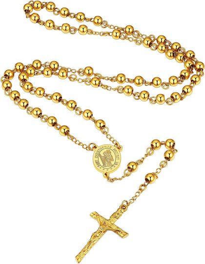 Rosary for Men Women Catholic Necklace Rosary Beads Customized