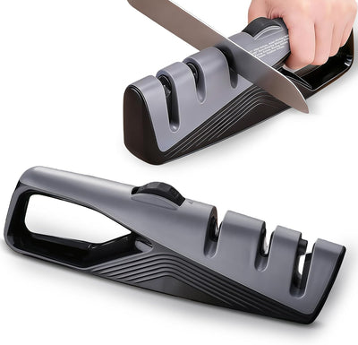 Knife Sharpener, 5 Adjustable Angle, 3 in 1 Professional Chef's Kitchen Knife Accessories, Kitchen Blade & Scissors
