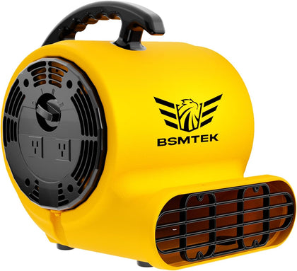 Air Mover Blower Fan, Industrial 1/2HP 2500CFM Monster Floor Blower Carpet Dryers - 3 Speeds, 4 Adjustable Angles