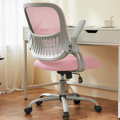 Home Office Computer Desk Chair, Ergonomic Mid-Back Mesh Rolling Work Swivel Task Chairs with Wheels, Comfortable