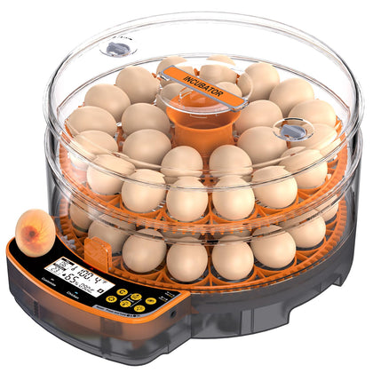 48 Egg Incubator - Smart Incubators for Hatching Chicken Eggs with Temperature & Humidity Control, Egg Candler, Auto