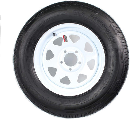 Radial Trailer Tire Rim Assembly ST205/75R15 Load Range C 5 Lug