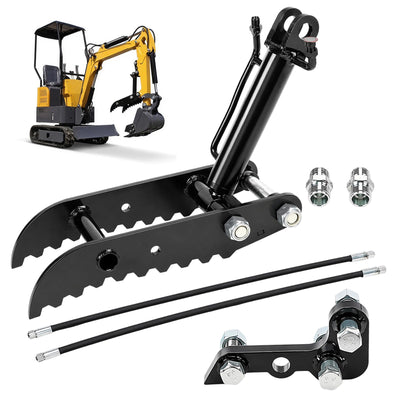 GEARWAVE Mini Excavator Hydraulic Thumb Kit for Excavator Up to 3 Tons