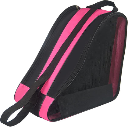 Ice Skate Bag - Large Capacity Skating Bag Fits Quad, Inline and Most Roller Skates