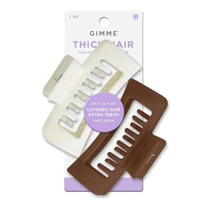 Beauty Thick Hair Extra Teeth Claw Clips - Double Layer Claws for Long & Curly Hair - Trendy Large, Non-Slip