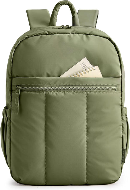 Backpack for Women, Travel Backpack with Large Side Pocket, 15.6 Inch Work College Backpack Purse, Waterproof