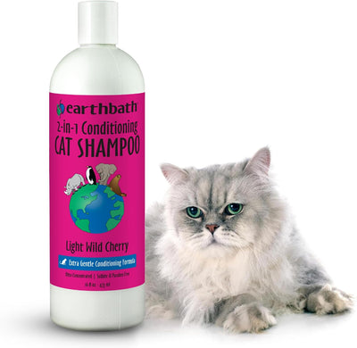 Wild Cherry 2-in-1 Cat Conditioning Shampoo, 16 Oz (1 Pack)