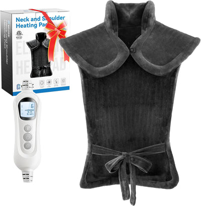 Comfort Gifts for Women Men, Heating Pad for Neck Shoulder and Back, Birthday Gift for Women Men, Large Weighted Heat
