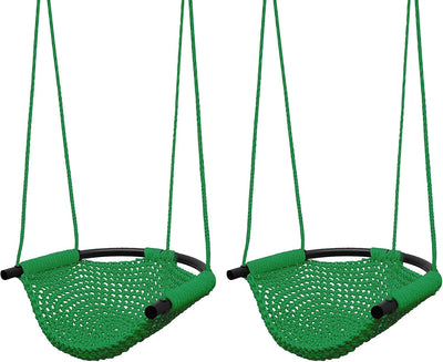 2 Pack Toddler Swing, Swing Seat for Kids with Heavy Duty Adjustable Ropes, Hand-Knitting Secure Children Swing Set