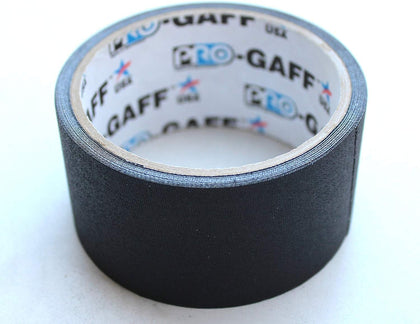 Gaff / Gaffers Tape .5, 1, 2, 3, & 4 Inch Widths X Variable Lengths, 2 Inch, Black