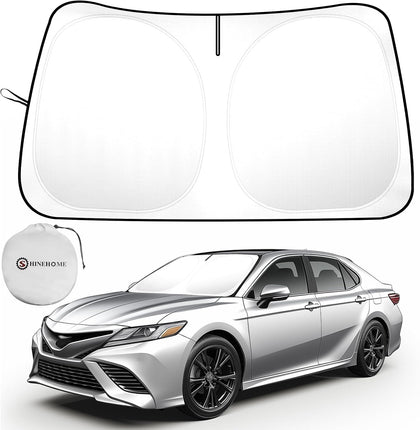 Car Sun Shade for 2018-2024 2025 2026 Toyota Camry Windshield Sun Shade, Sun Visor Windshield Screen Cover for Camry