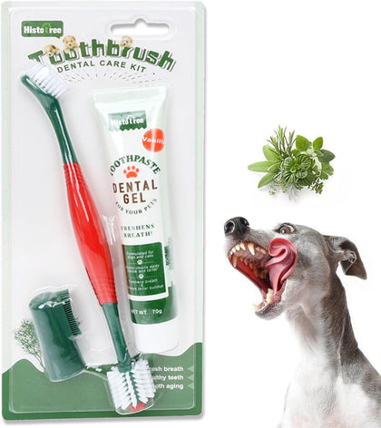 Dog Toothbrush and Toothpaste Kit Vanilla Dog Toothpaste(70g)