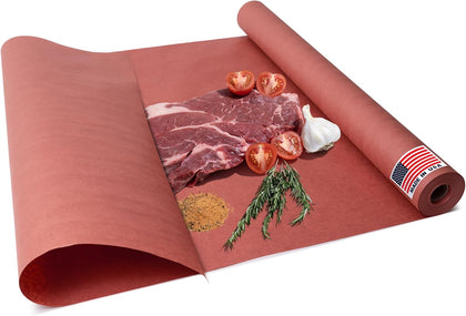 24" x 100' Made in USA Pink Butcher Paper Roll - Food-Grade, Breathable Peach Butcher Paper - Perfect for BBQ